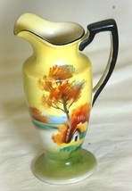 Noritake Creamer Vase Hand Painted Landscape Scene - £23.73 GBP