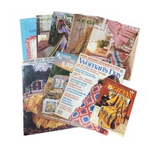 Lot 9 Vintage Crochet Magazines Patterns Leaflets Afghans Blankets - £12.55 GBP