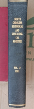 North Carolina Historical Genealogical Register Bound 1901 Quarterly Hathaway - £95.95 GBP