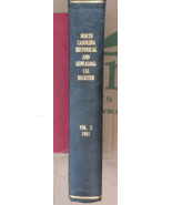North Carolina Historical Genealogical Register Bound 1901 Quarterly Hat... - £93.87 GBP