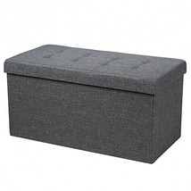 31.5 Inch Fabric Foldable Storage with Removable Storage Bin-Dark Gray - Color:  - £45.59 GBP