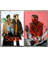 SAGA Volumes 1 &amp; 2 (2014) TPBs - Image Comics -Brian K. Vaughan &amp; Fiona ... - $249.69 MXN