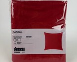 Ikea SANELA Pillow Cushion Cover 20&quot; x 20&quot; Velvet Red 1 pc  New - £13.65 GBP