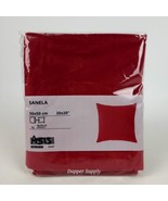 Ikea SANELA Pillow Cushion Cover 20&quot; x 20&quot; Velvet Red 1 pc  New - £13.40 GBP