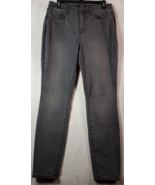 NYDJ Jeans Womens Size 10 Black Denim Cotton Flat Front Straight Leg Med... - £13.38 GBP