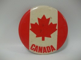 Canada Flag 2.25&quot; Vintage Pinback Pin Button - £2.20 GBP