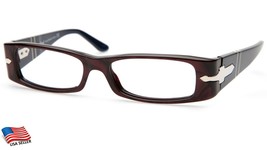 New Persol 2888-V 806 Burgundy Eyeglasses 50-15-135mm (Lenses Missing) Italy - £145.63 GBP