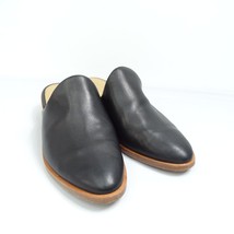 Soludos Womens Venetian Black Mules Size 7 Shoe Almond Toe Slip On Wood ... - $28.45