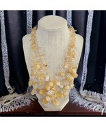 Cookie Lee Gorgeous Glass Beaded 4 Strand 22” Necklace  - $27.35 CAD