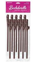 Bachelorette Chocolate Dicky Sipping Straws 10/pk - $9.38+