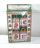 Vintage Twelve Days Of Christmas Shopping Bag Ornaments paper Jan Brett ... - $26.06 CAD