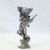 Pewter Angel Figurine w/Lute 4"  Tall - $13.71