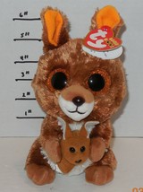 TY Silk Beanie Babies Boos Kipper The Kangaroo plush toy - £7.54 GBP