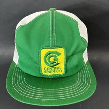 Central Grain Patch Vintage Mesh Snapback Hat K Products USA Made Farmer... - £17.16 GBP