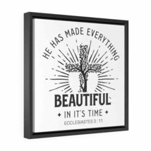 Square Framed Premium Gallery Canvas Wrap &quot;Everything Beautiful&quot; - $34.64+