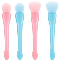 QFGasre Silicone Face Mask Brush Applicator Soft Beauty Tool Pink Blue - $88.09 MXN