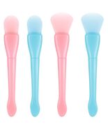 QFGasre Silicone Face Mask Brush Applicator Soft Beauty Tool Pink Blue - $88.09 MXN