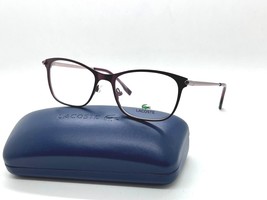 NEW LACOSTE Eyeglasses FRAME L2276 604 SATIN BURGUNDY 56-19-140MM WITH CASE - £46.36 GBP