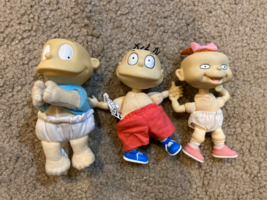 Rugrats Tommy pickles lil nickelodeon toy plush vintage Mattel baby 4&quot; 1... - £9.58 GBP
