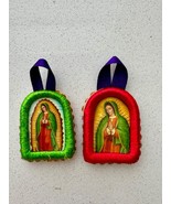 Peruvian Detente Señor de los Milagros &amp; Virgen de Guadalupe 2&quot; x1.5&quot; - $6.84 CAD
