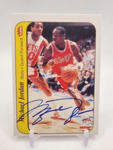 Michael Jordan Rookie Autograph Facsimile Reprint 1986 Fleer Chicago Bulls Card - £9.56 GBP