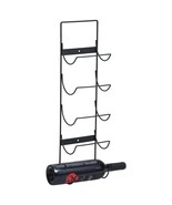  Wall Mounted Wine Rack for 5 Bottles Black Iron - €96,80 EUR