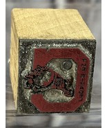 Vintage Printing Press Block - The Citadel Bulldogs - £22.82 GBP