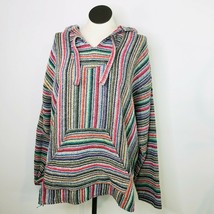 Speedy Casual XL Multicolor Hooded Pullover Top Made in Mexico Washable - £23.35 GBP