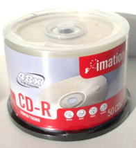 50 CDs IMATION CD-R Disks, 80 Min, 700 MB, 48X spindle media - £10.23 GBP