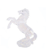 Rearing Horse 93065 Figurine Crystal Cut Acrylic Clear 8&quot; L - $39.37 CAD