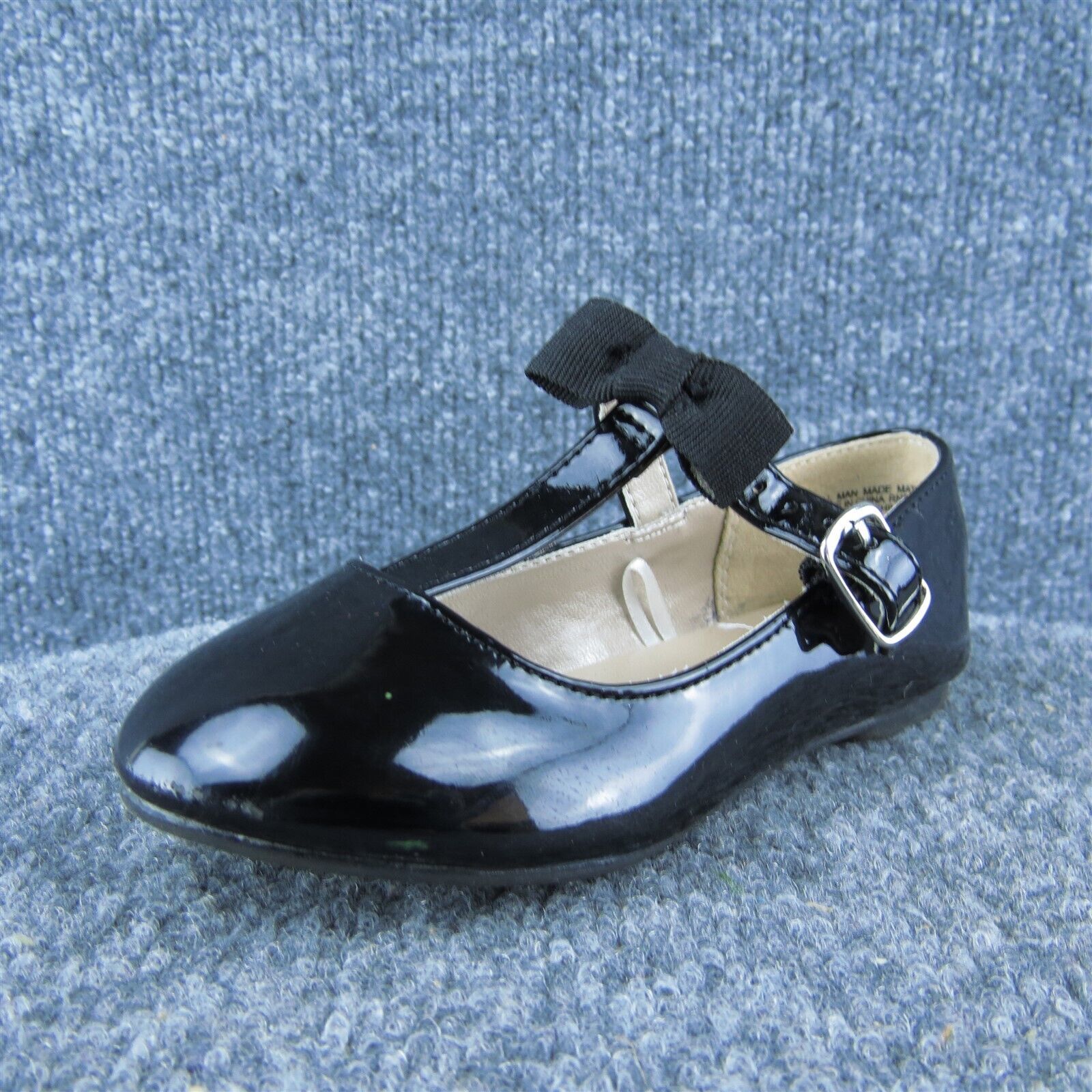 Place Girls Mary Jane Shoes Black Synthetic Buckle Size T 8 Medium - $21.78