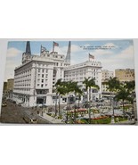Vintage U.S. Grant Hotel &amp; Plaza San Diego California Linen Postcard  - $4.99