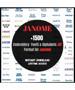 Machine Embroidery Fonts and Alphabets Designs for Janome – JEF Format –... - €30,29 EUR