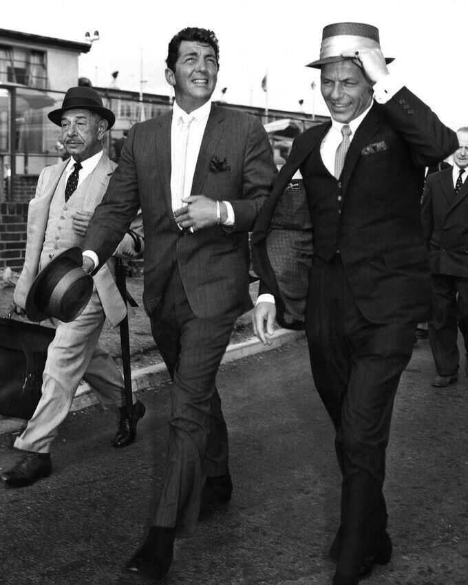 Frank Sinatra Dean Martin Rat Pack cool strolling together 24X36 Poster - $29.00