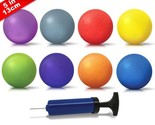 5 Inch Playground Balls Set of 8 Dodgeball Kickball Pump Included - £16.13 GBP