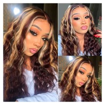 Halcyon Long Curly Wig for Black Women 26inch Synthetic Curly Wig Middle... - $44.55