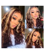 Halcyon Long Curly Wig for Black Women 26inch Synthetic Curly Wig Middle... - $44.55