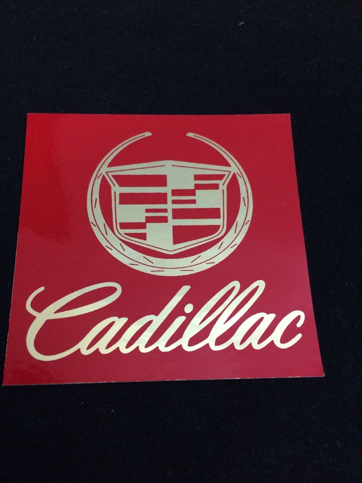 New RED &amp; GOLD Cadillac Car Logo Emblem Stickers *Collection Edition +St... - $1.79