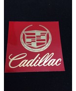 New RED &amp; GOLD Cadillac Car Logo Emblem Stickers *Collection Edition +St... - £1.07 GBP