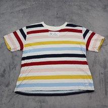 Hollister Shirt Girl S Multicolor Stripe Cotton Classic Junior Cropped Tee - £8.55 GBP