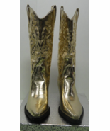 WOMENS COWBOY COWGIRL GOLD BOOTS SIZE 9 - $1,340.63 MXN WOMENS COWBOY COWGIRL GOLD BOOTS SIZE 9 - $1,340.63 MXN