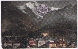 Postcard The Interlaken &amp; The Jung Frau Swiss Alps Switzerland - £3.10 GBP