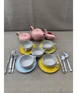 IDEAL Russel Wright MCM child&#39;s plastic dishes play 20 Piece set - $65.53 CAD