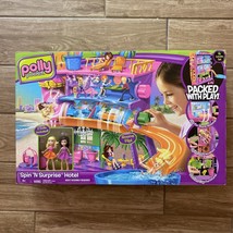 New Polly Pocket Playset Spin N Surprise Hotel Playhouse Mattel Doll Set Sealed - £59.95 GBP
