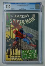 1968 Amazing Spider-Man 65 CGC 7.0 Marvel Comics 10/68, Silver Age 12-cent cover - £130.56 GBP