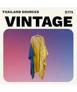 Vintage Hand-Drawn Batik Kaftan Dresses from Southern Thailand with Ches... - $175.00