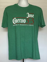 Jose Cuervo Tequila America Deserves Shot May 5 T Shirt Mens Medium Green 50/50 - $21.73