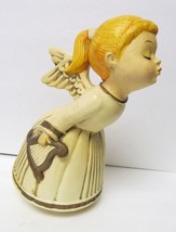 Vtg Kissing Christmas Angel Musical Plays &quot;Somewhere My Love&quot; Japan Ceramic - £34.68 GBP