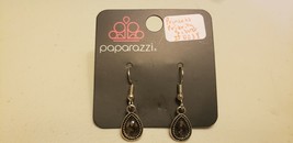 Paparazzi Earrings (New) Princess Priority Silver #0038 - £6.83 GBP