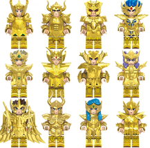 12pcs Saint Shiryu Seiya Hyoga Shaka Dohko Figures Minifigures building ... - £24.98 GBP